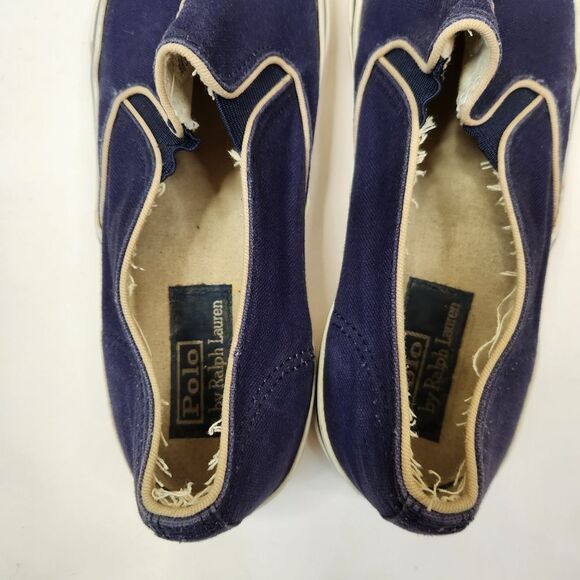 Polo Ralph Lauren Vintage Mens Slip On Low Top Casual Canvas Sneakers 11D main image 8